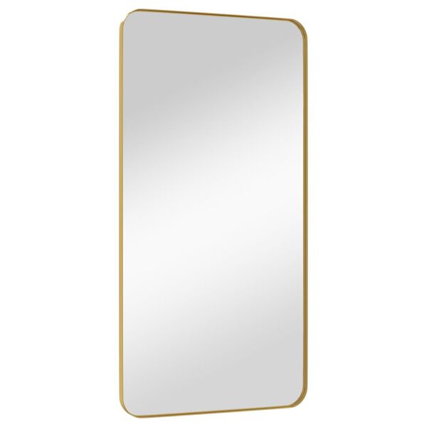 vidaXL Wall-mounted Mirror Gold 50x100 cm Rectangle