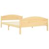 vidaXL Bed Frame without Mattress Solid Pine Wood 140x200cm