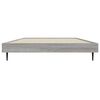 vidaXL Bed Frame without Mattress Grey Sonoma 90x200 cm Engineered Wood