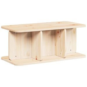 vidaXL Coffee Table Natural 80 x 39.5 x 33.5 cm Solid pine wood