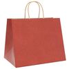 vidaXL Paper Bags 250 pcs with Handles Red 32x22x24 cm
