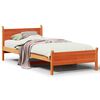 vidaXL Bed Frame without Mattress Wax Brown 100x200 cm Solid Wood Pine