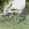 vidaXL 5 Piece Garden Dining Set Expanded Metal Mesh Anthracite