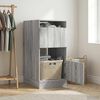 vidaXL Laundry Cabinet with Storage Grey Sonoma Engineered wood