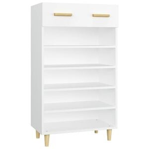 vidaXL Shoe Cabinet White 60x35x105 cm Engineered Wood