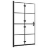 vidaXL Folding Shower Enclosure ESG 80x140 cm Black