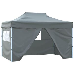 vidaXL Partytent | Anthracite | Oxford Fabric | 3x4.5m | Foldable | Party Tent