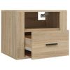 vidaXL Wall-mounted Bedside Cabinet Sonoma Oak 50x36x40 cm
