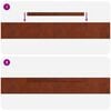 vidaXL Lawn Edging 4 pcs Rusty 450 x 0.05 x 10 cm Weathering Steel