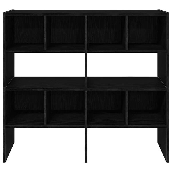 vidaXL Shoe Racks 2 pcs Stackable Black Oak 89.5x30x40 cm