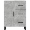 vidaXL Highboard Concrete Grey 69.5x34x180 cm Engineered Wood