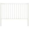 vidaXL Fence Panel Woerden with Posts Steel 1.7x1.25 m White