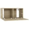 vidaXL Hanging TV Cabinet Sonoma Oak 60x30x30 cm