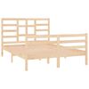 vidaXL Bed Frame without Mattress Solid Wood 120x190 cm Small Double