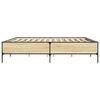 vidaXL Bed Frame without Mattress Sonoma Oak 180x200 cm Super King