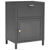 vidaXL Nightstands 2 pcs Anthracite 40x30x54.5 cm Steel and Glass
