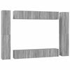vidaXL 10 Piece TV Cabinet Set Grey Sonoma Engineered Wood