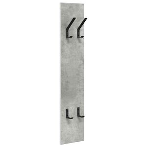 vidaXL Wall-Mounted Coat Rack Wall-Mounted Concrete Grey