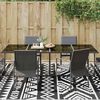 vidaXL Outdoor Rug ARAKIL Black pattern 300 x 400 cm PP