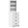 vidaXL Dressing Table 3 pcs White 40 x 41 x 135 cm Engineered wood