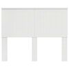 vidaXL Headboard with Headboard Gloss White 135 cm Engineered wood