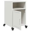 vidaXL Bedside Cabinets 2 pcs White 36x39x59 cm Steel