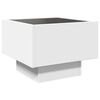 vidaXL Bedside Table with Infinity LED White 40x40x30 cm