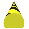 vidaXL Corner Protector Yellow&Black 4x3x100 cm PU