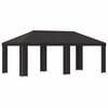 vidaXL Garden Gazebo 6 x 3 m Anthracite Polyester and Steel 190 gsm