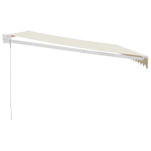 vidaXL Retractable Awning Cream 4x3 m Fabric and Aluminium