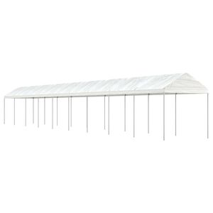 vidaXL Gazebo with Roof White 20.07x2.28x2.69 m Polyethylene