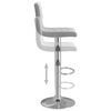 vidaXL Bar Stools 2 pcs Light Grey Velvet