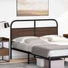 vidaXL Replace Headboard Brown Oak 140 cm Steel and Engineered Wood