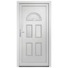 vidaXL Front Door White 88x208 cm PVC