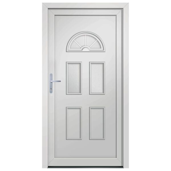 vidaXL Front Door White 88x208 cm PVC