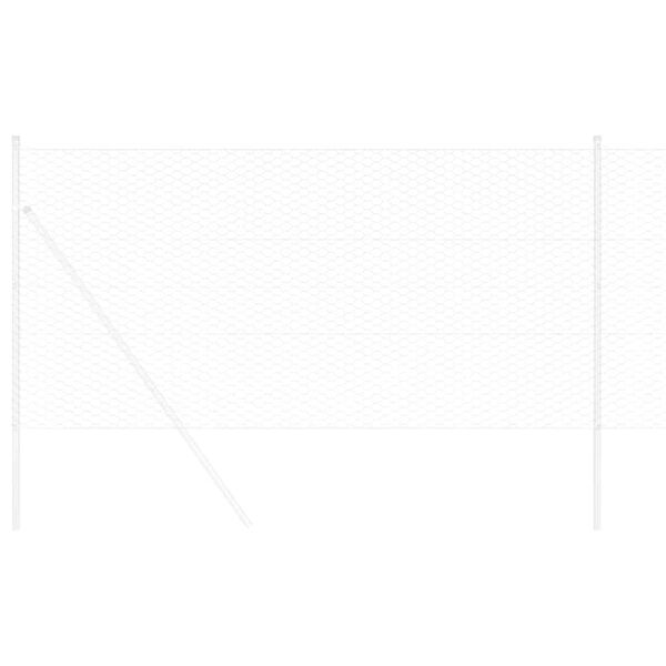 vidaXL Hexagon Fence Silver 0.5 x 100 m Galvanised steel