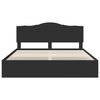 vidaXL Bed Frame with Drawer Black 200 x 200 cm Engineer Wood