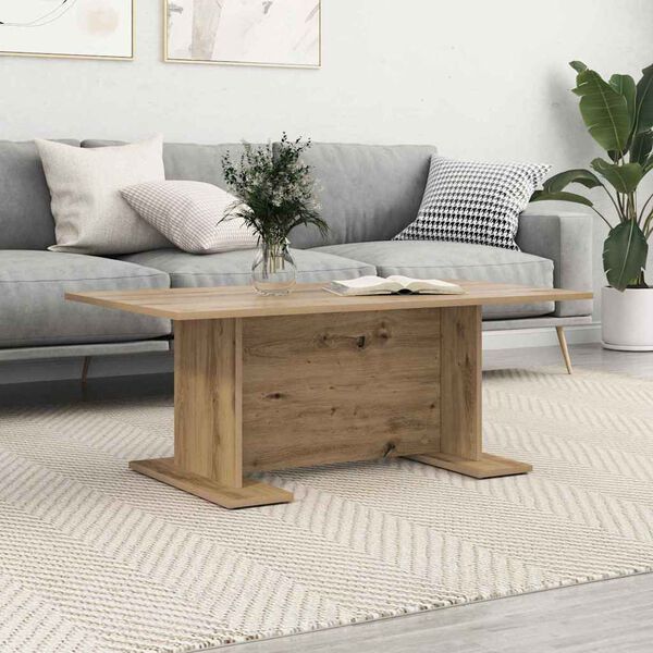 vidaXL Coffee Table Artisan oak 103.5 x 60 x 40 cm Engineered wood