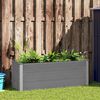 vidaXL Garden Raised Bed WPC 150x50x54 cm Grey