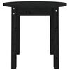 vidaXL Coffee Table Black &Oslash; 45x40 cm Solid Wood Pine