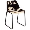 vidaXL Dining Chair 4 pcs Genuine Goat Leather