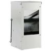 vidaXL Rabbit Feeder Silver 12.5 x 12.5 x 25 cm 1.5 kg