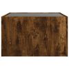 vidaXL Coffee Table with Infinity LED Smoked Oak 50x50x30 cm