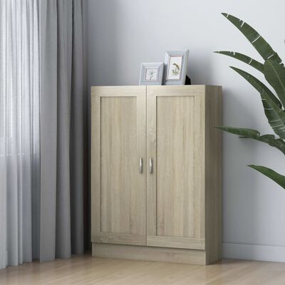 vidaXL Book Cabinet Sonoma Oak 82.5x30.5x115 cm Engineered Wood