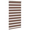 vidaXL Zebra Blind Brown 75x150 cm Fabric Width 70.9 cm Polyester