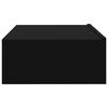 vidaXL TV Cabinet with LED Lights Black 60x35x15.5 cm