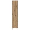 vidaXL Highboard 2 pcs Artisan Oak Engineered Wood and Glass