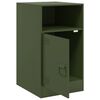 vidaXL Bedside Cabinet Olive Green 34.5x39x62 cm Steel