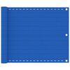 vidaXL Balcony Screen Blue 75x300 cm HDPE