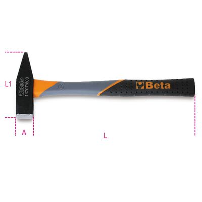 Beta Tools Mechanic's Hammer 1370T 1000 Fibre Shaft 36 cm